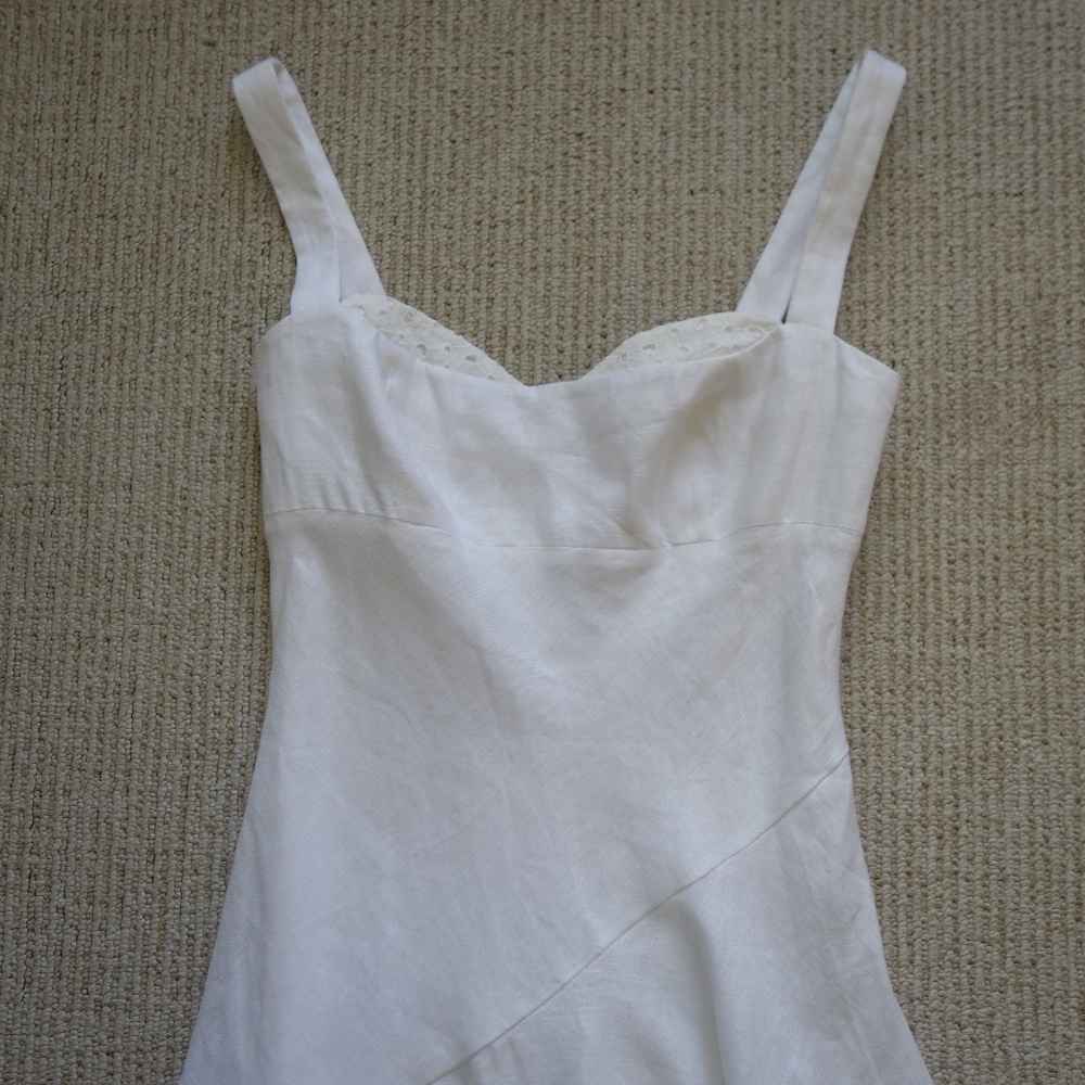 Reformation Bekki Linen Dress - White - Picture 6 of 12